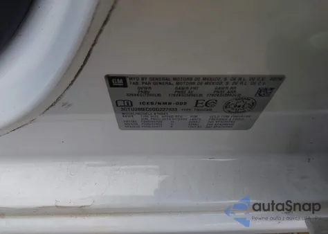 2016 GMC Sierra 1500 Sle from USA, damaged, VIN 3GTU2MEC6GG227933